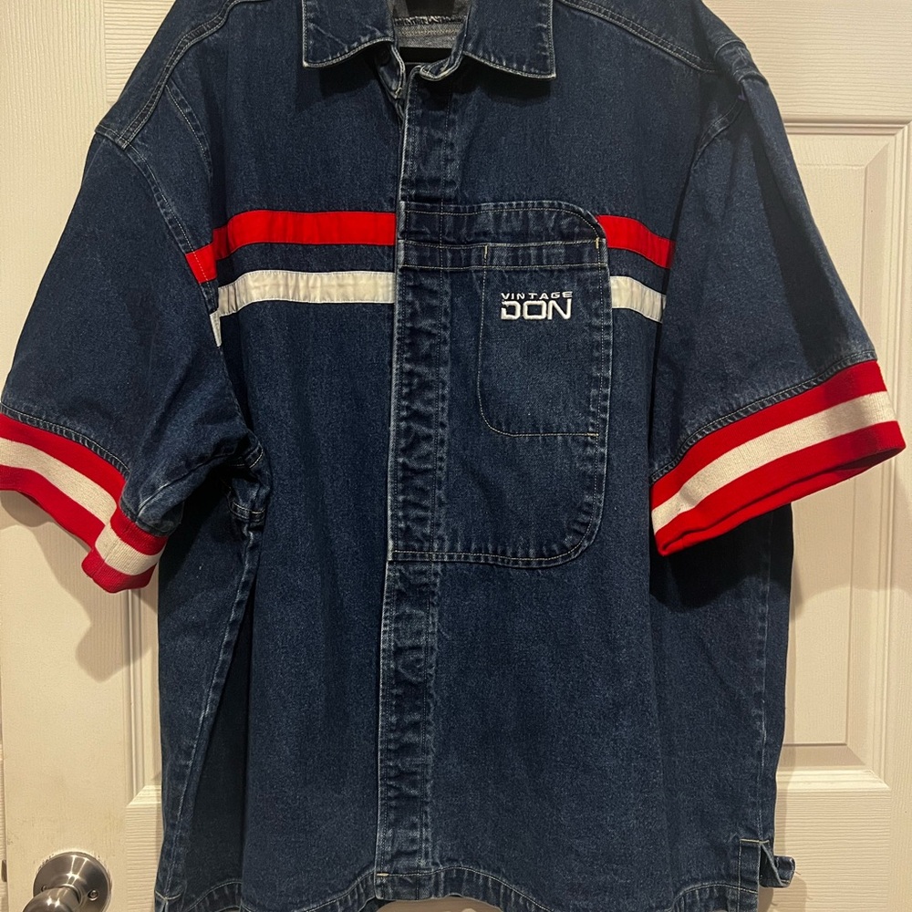 Vintage Don 3X button up Denim Shirt